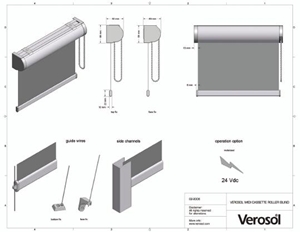 zonwering binnen, rolgordijn, verosol, www.verosolzonwering.nl